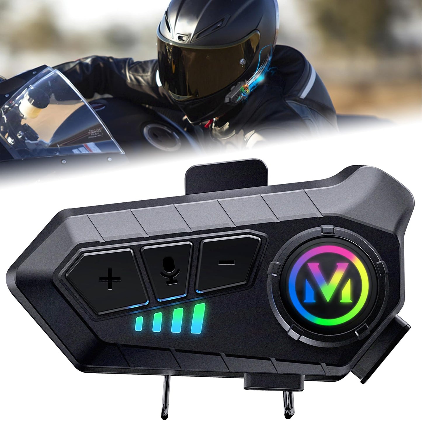 MOTOLINK™ PRO: Auricular Bluetooth para casco + ENVÍO GRATIS 🚚