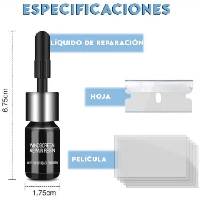 Liquid Glass Pro Reparador de Vidrios INSTANTÁNEO + ENVÍO GRATIS 🎁