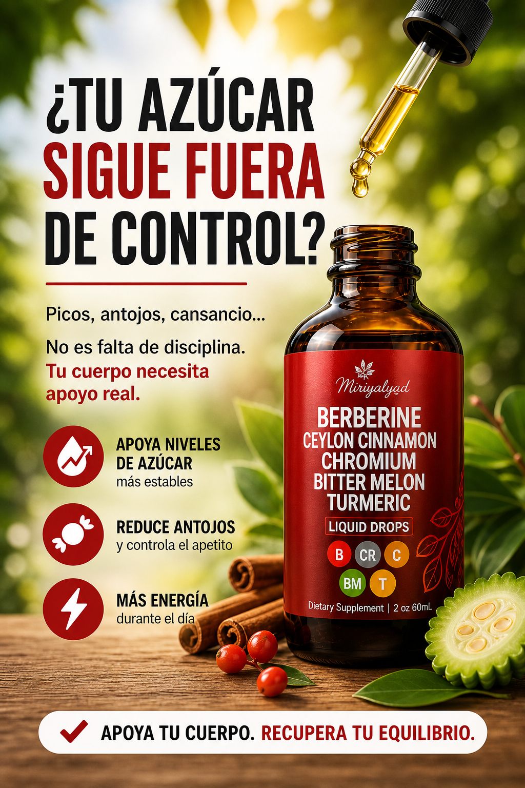Glucora™- Adiós Picos Recupera el control de tu azúcar