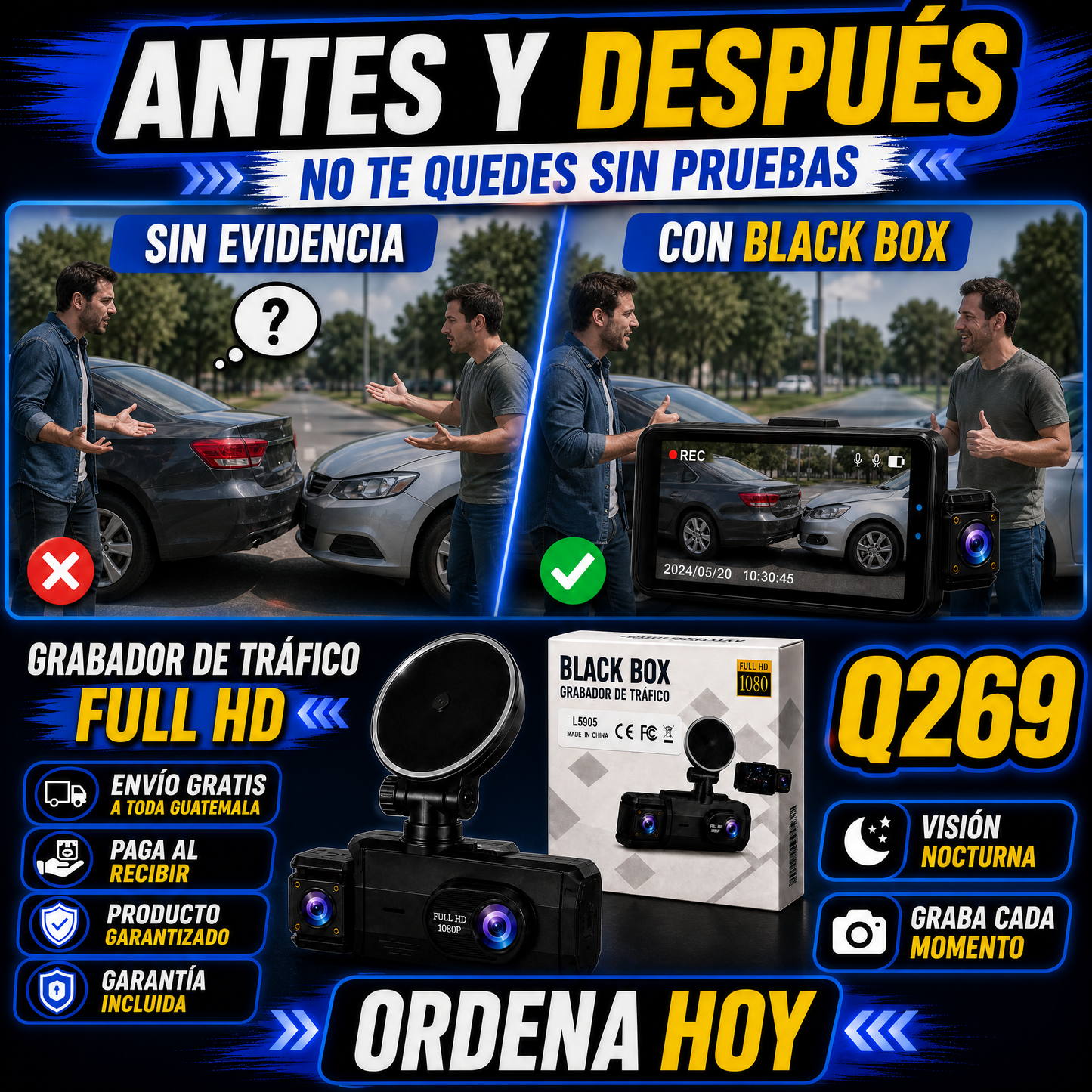 🚗📷CÁMARA BLACK BOX: TU TESTIGO EN LA CARRETERA