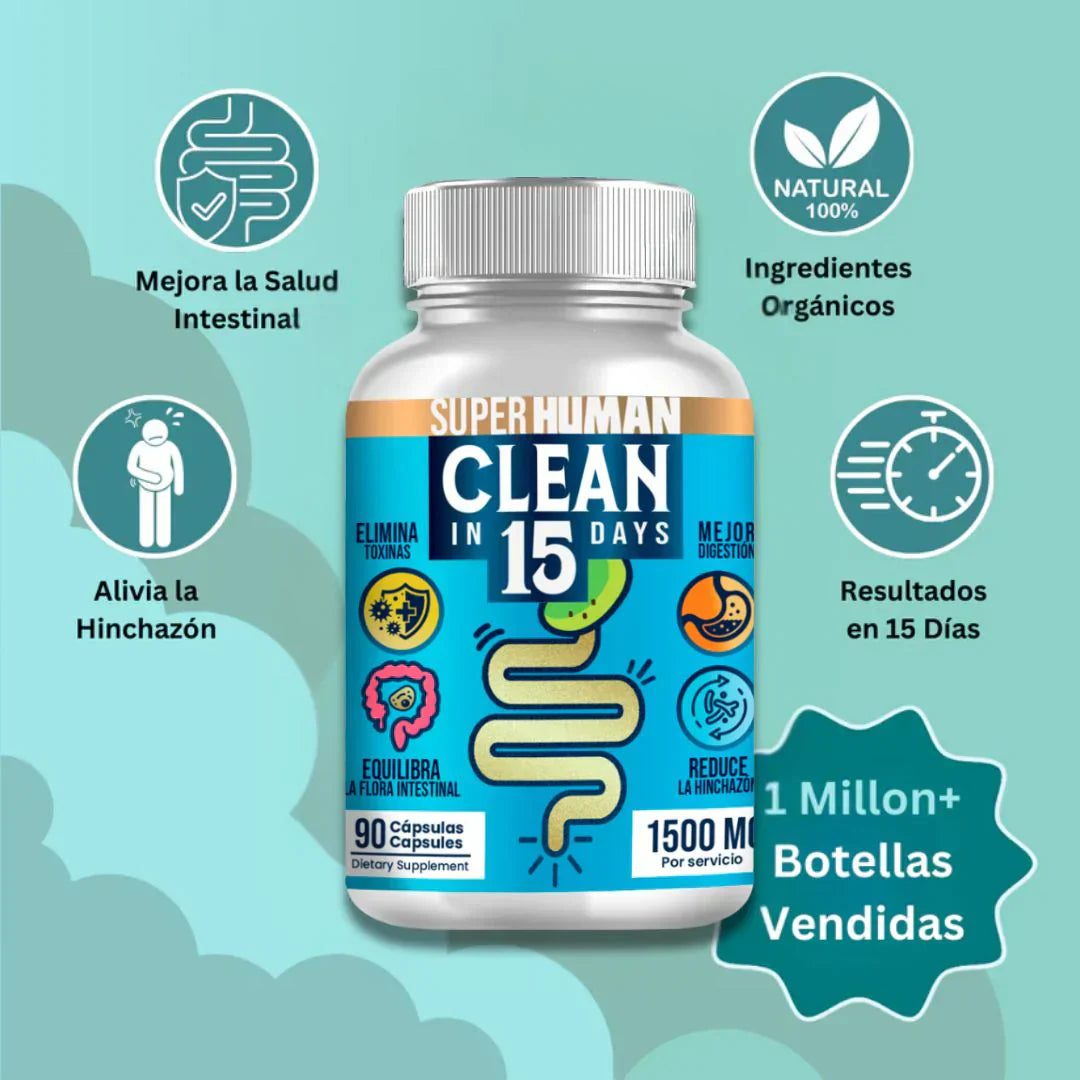 Clean15™ Limpieza Completa Estomacal en 15 días + Envío Gratis