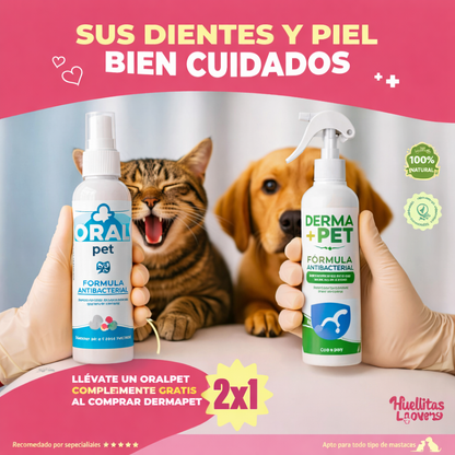 ¡Pack imperdible!🎁 Oralpet™ + DermaPet™  🐶🐱 - Envío gratis