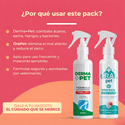 ¡Pack imperdible!🎁 Oralpet™ + DermaPet™  🐶🐱 - Envío gratis