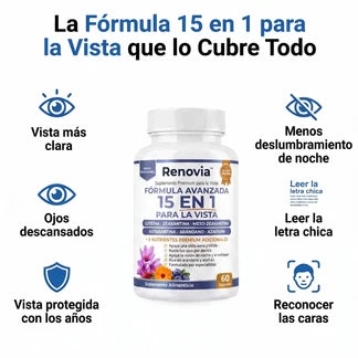 Renovia® Formula 15 en 1 | Recupera la Nítidez que Perdiste con Los Años