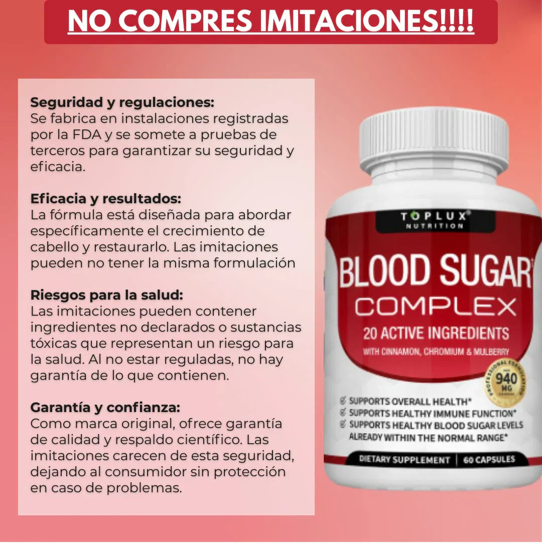 BloodSugar™ Complex l  Estabiliza el azúcar en sangre + ENVÍO GRATIS