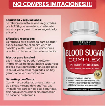 BloodSugar™ Complex l  Estabiliza el azúcar en sangre + ENVÍO GRATIS