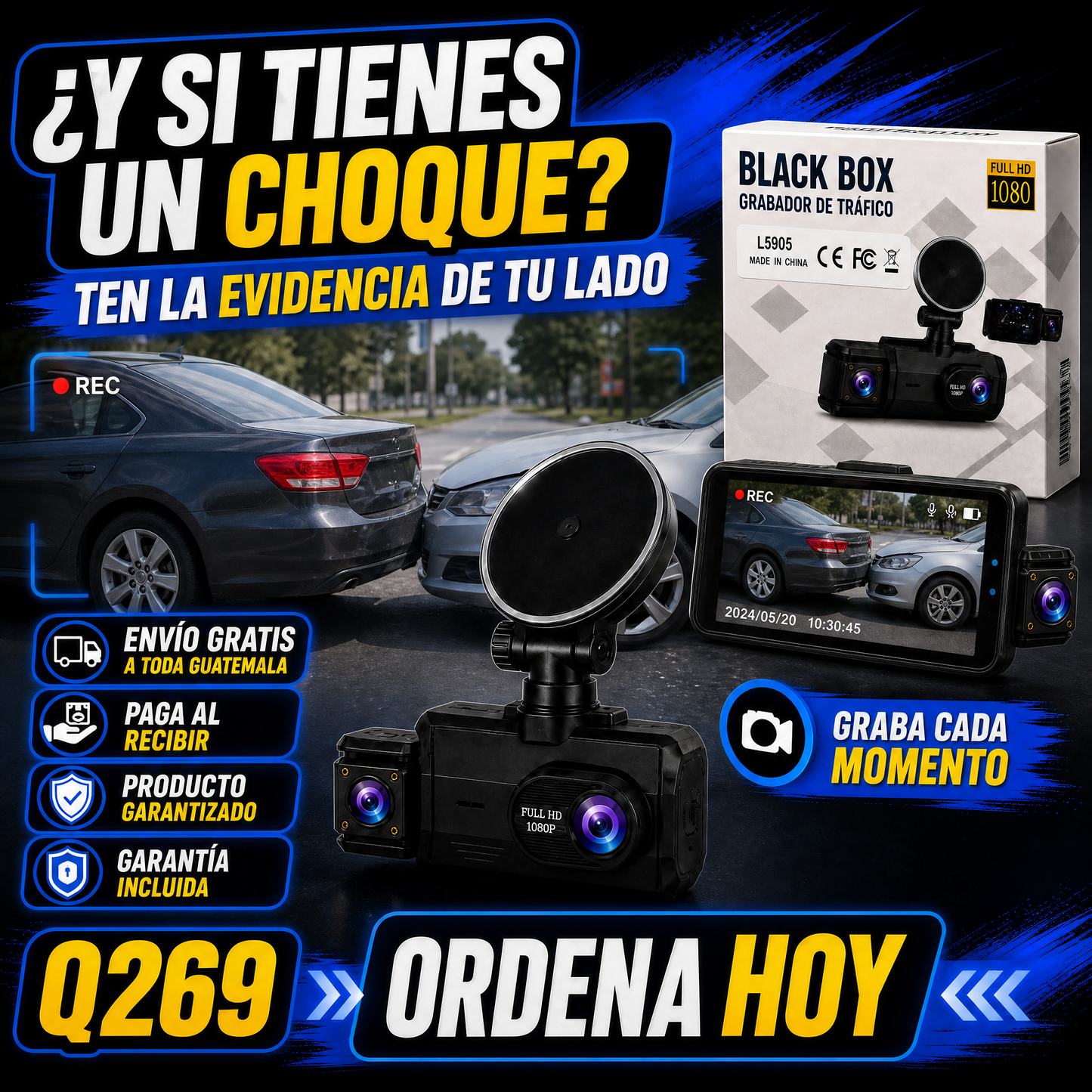 🚗📷CÁMARA BLACK BOX: TU TESTIGO EN LA CARRETERA
