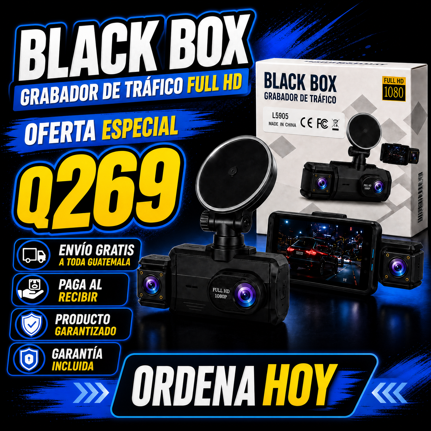 🚗📷CÁMARA BLACK BOX: TU TESTIGO EN LA CARRETERA