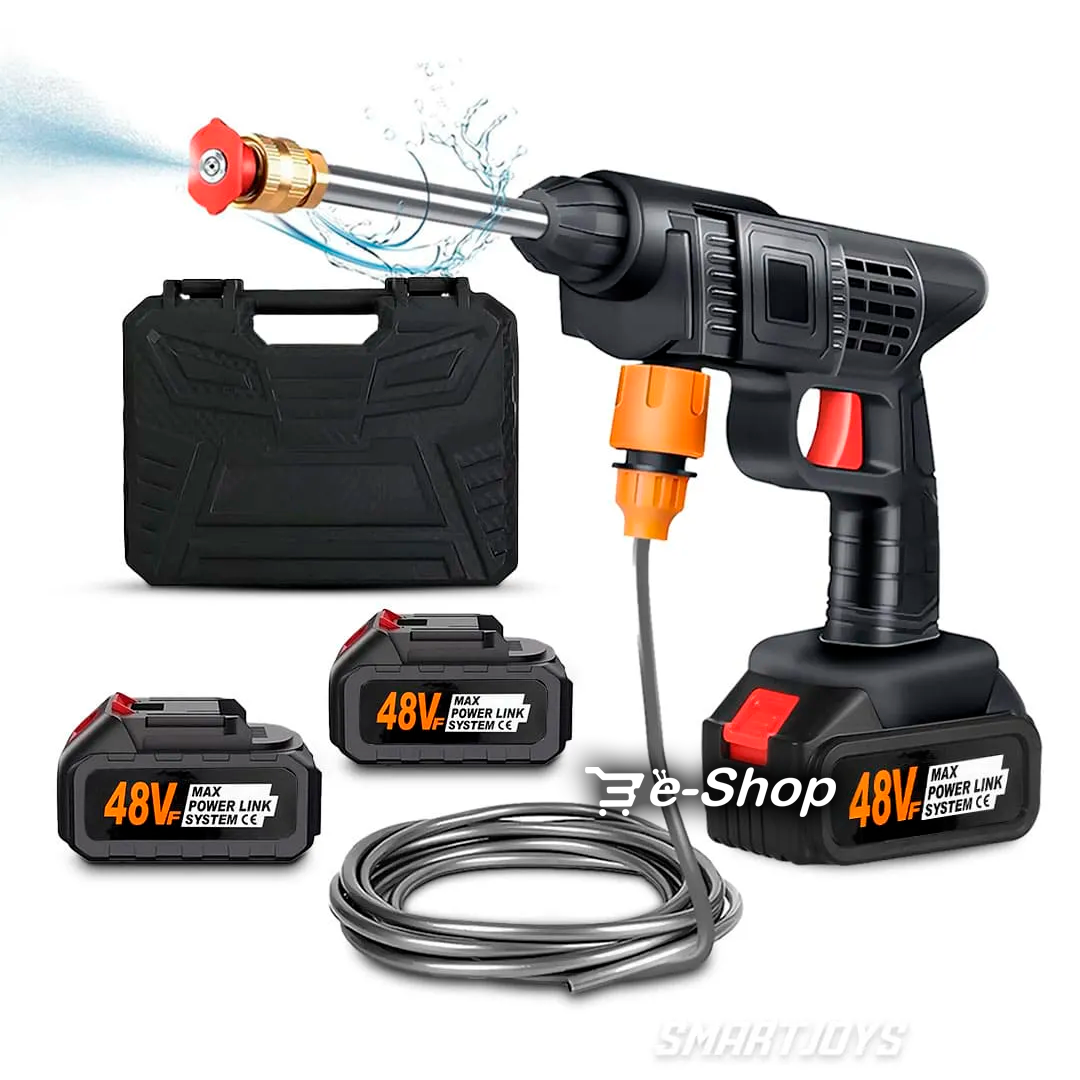 Hidrolavadora Portátil 48v - x2 BATERIAS: ahorro, potencia y brillo para tu vehículo 🚗💦👌 con envío gratis