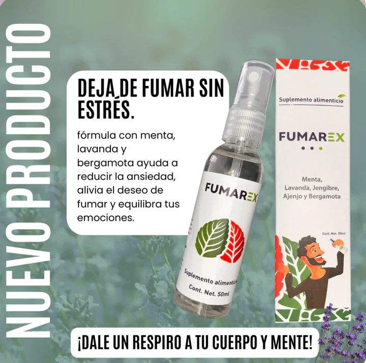 FUMAREX®  FORMULA NATURAL EN SPRAY PARA DEJAR DE FUMAR + ENVIO GRATIS